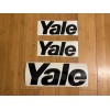 Yale Forklift Decals Stickers (SET OF 3) (8” & 12”)
