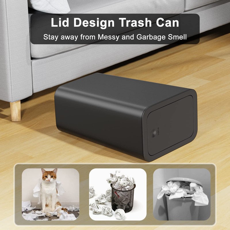 N. NETDOT 3 Pack Small Trash Can with lid, 3