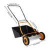 14" Hand Push Lawn Mower, 2-in-1 Portable Push Lawn Mower