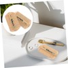 Minkissy 2pcs Bamboo Grate Comb Safe for Scalp Pet Comb