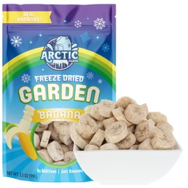 Arctic Farms Garden Pure Freeze Dried Banana Chips Fruit, No Sugar Added, Crunchy Snacks (Banana Chips)