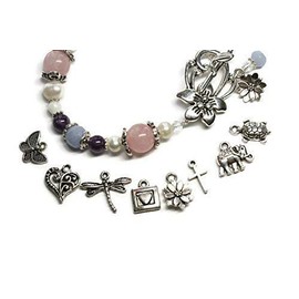 Add on CHARMS for your bracelet- Elephant, Butterfly, Heart, Turtle, Cross, Kokopelli, Dragonfly, Flower, Believe charm