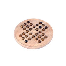 Engelhart - Hübsches Solitärspiel Englisch, 33 Löcher, Holz 23 cm - 200119