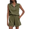 Glamaker Women's Two Piece Short Sets Summer Lounge Sweatsuits Air