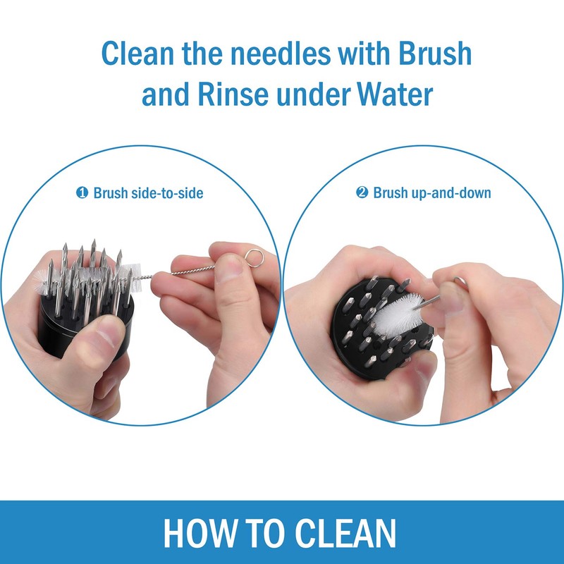 KUCCOON Meat Tenderizer Tool Stainless Steel Needle Ultra Sharp 24