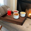 MAGIGO 12 x 12 Inches Small Square Black Walnut Wood