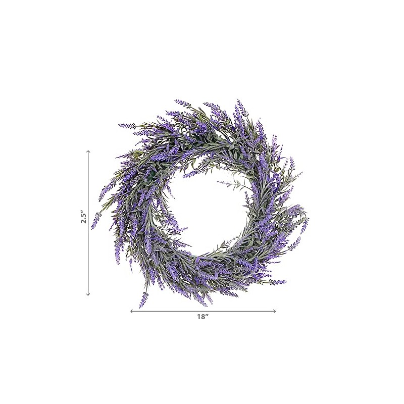 IH Casa Decor Artificial Lavender Wreath
