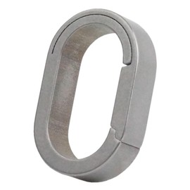 KOYOKOMA Titanium Alloy Key Ring, Open/Close Ring, Durable, Small, Lightweight, Compact, Accessory, Connection, Convenient to Carry, Keys