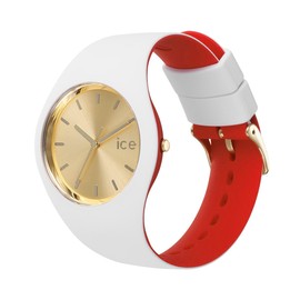 ICE-WATCH - Ice Loulou White Gold Chic - White Women's Watch with Plastic Strap, White, Strap.