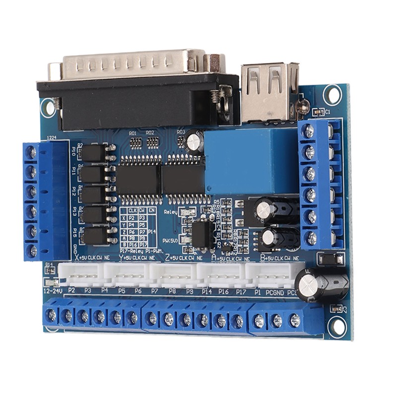 5 Axes Stepper Motor Driver Interface Board with Optocoupler Isolation