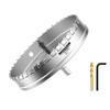Mollom (7''|178mm) Heavy Duty Carbide Hole Saw with 2 Pilot