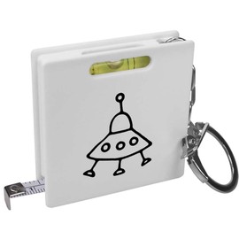'Alien Spaceship' Keyring Tape Measure/Spirit Level Tool (KM00009721)
