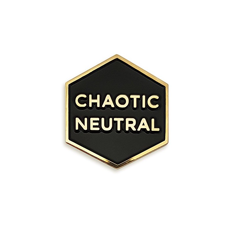 Pinsanity Chaotic Neutral Enamel Lapel Pin