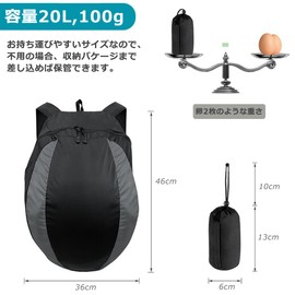 Temiry Motorcycle Helmet Bag, Waterproof Rucksack, Large Capacity, Backpack, Helmet Bag, Motorcycle Helmet Storage, Storage for Motorcycles, Luggage, Small Items, 6.6 gal (20 L), black-20L