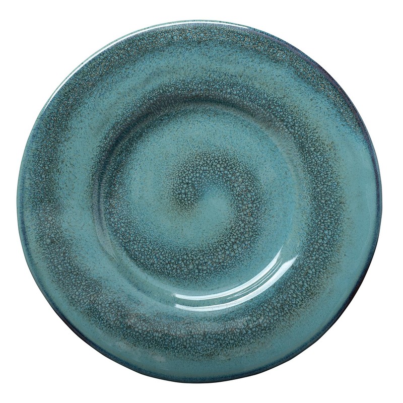 Sango 16-Piece Stoneware Dinnerware Set for 4, Glossy Blue &