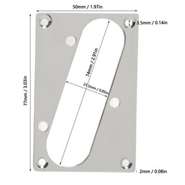 E -Gitarren -Pickup -Rahmen Einzelspulen -Pickup Montage Ring Flat Trim Ring E -Gitarren -Ersatzteile für TL Gitarren -Pickup