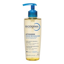 Bioderma Atoderm Shower Oil - Nourishing & Cleansing Body Wash, Hydrate, Soothe & Protect Dry & Sensitive Skin - with Glycerin & Niacinamides, 200ML