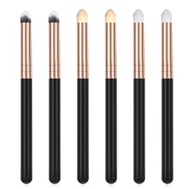 6Pcs Eye Makeup Brush Set, Eyeliner Smudge Brush Pointed Pencil Stick Set, Professional Eyeshadow Applicators, Concealer Eyeshadow Brush, Round Blending Eyeshadow Makeup Brushes, Reusable