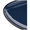 Hakusan Pottery Plate, M, Navy, Approx. 7.1 x 6.1 inches