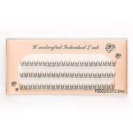 60pcs & 120 bundles Free Union False Eyelashes Mixed Fish Tail Makeup Stage Recitals Party Extensions Handmade Glued Eyelashes Volume Mink Soft (120 Bundles - 8mm)