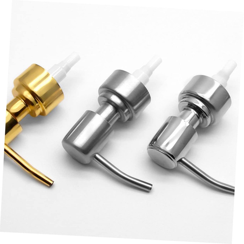 Zerodeko 6pcs Stainless Steel Lotion Soap Dispenser Pump Replacement for