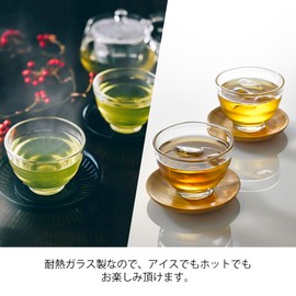 HARIO HU-3012 Heat Resistant Glass Cups, Set of 5, Microwave, Oven, Dishwasher Safe, 6.0 fl oz (170 ml), Made in Japan