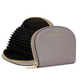 Pomelo Best Women's Thin Card Case, Credit Card Case, Chabby Magnetic, Anti-Skimming, Slim, Lightweight, Plain, Pomelo Vest, gray