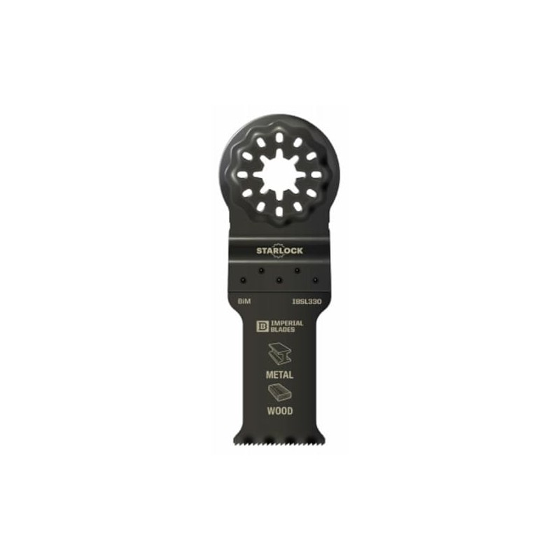 Imperial Blades IBSL330-1 Starlock 1-1/8" Multi-Material Metal/Wood Blade, 1PC, One