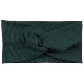 styleBREAKER hairband in a fine rib look with bow, headband, ladies, 04026009, Colour:Dark Green