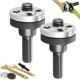 Conversion Angle Grinding Adapter Connecting Rod Kit, Electric Drill Conversion Angle Grinder Accessories with Replacement Grinder Flange Nuts and Spanner Wrench Conversion Tool (2 Pcs 10mm)