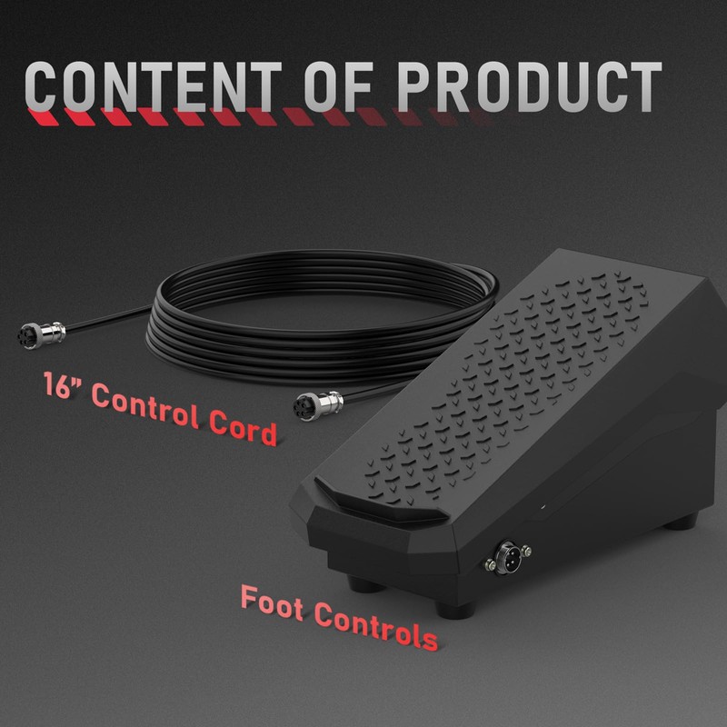 YESWELDER TIG Welding Foot Pedal Amp Control Pedal, Compatible with