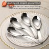 Berglander Stainless Steel Soup Spoons Set of 6, Raman Spoon,