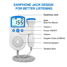 Gel for Doppler Monitor, Baby Movement Monitor for Mother-to-be, Doppler Accessories for Home Use Only (Blue)