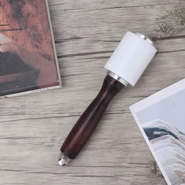 Cikonielf Leather Nylon Hammer, Leather Hammer, Leathercraft Nylon Hammer, Leather Craft Tool for Cow Leather Sewing, Leather Processing, Punching & DIY Craft Tool