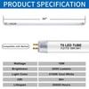 Kixdorbol 34 Inch F21T5/CW LED Replacement Bulbs, 4100K Cool White,