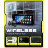 Rimoody 6.86 Inches Motorcycle Portable Carplay Car Radio with Wireless