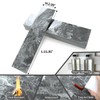 AULIGET 40-Piece Polished Grey Marble with Silver Peel and Stick