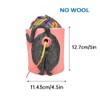 Moqqeu Cat Yarn Bowl Artwork Yarn Holder Dispenser with Hole,