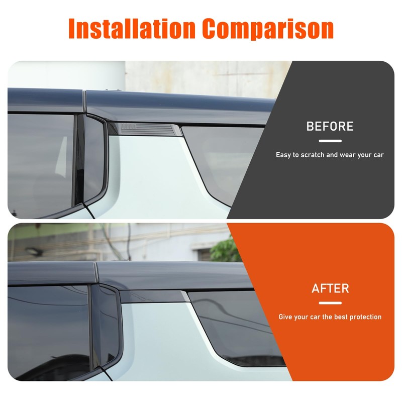 for Hummer EV Accessories Exterior Rear Window C Pillar Molding