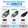 Thsucords 8K Micro HDMI to HDMI Cable 3.3FT, Flexible Soft