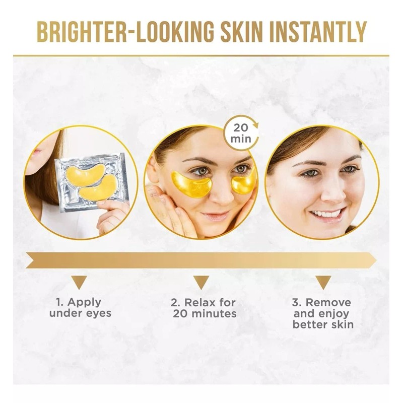 Dermora Parches Hidratantes Veganos Eliminan Ojeras 20 Pares