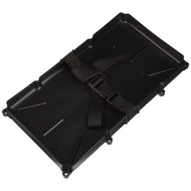 T-H Marine T-H Marine Narrow Battery Tray Holder - Space Saving Battery Storage Solution for Group 29 & 31 - NMMA Certified with Poly Strap & Quick Release Buckle - Ideal for Boats & RVs