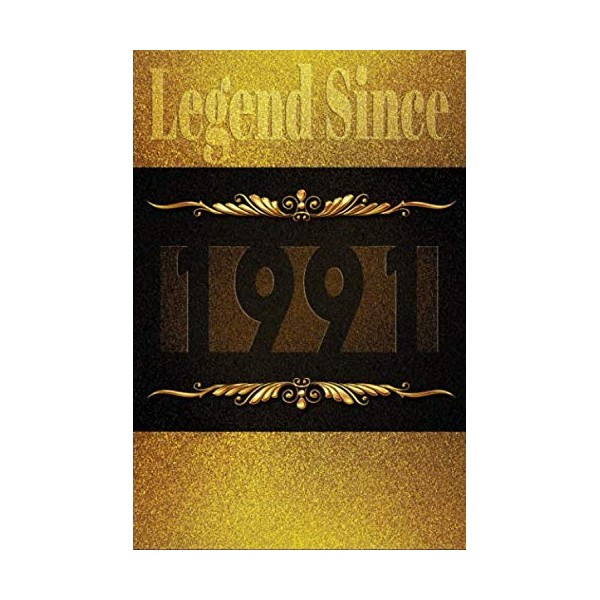 Legend Since 1991: Birthday Gift Notebook With Blank Paper Journal/Notebook,