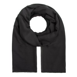 Majea Aurora 880011 Women's Scarf Pareo Sarong Scarf Plain Plain Scarves and Scarves, black