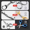 Folding Scissors 2 PCS Portable Keychain Travel Retractable Knife, Secure