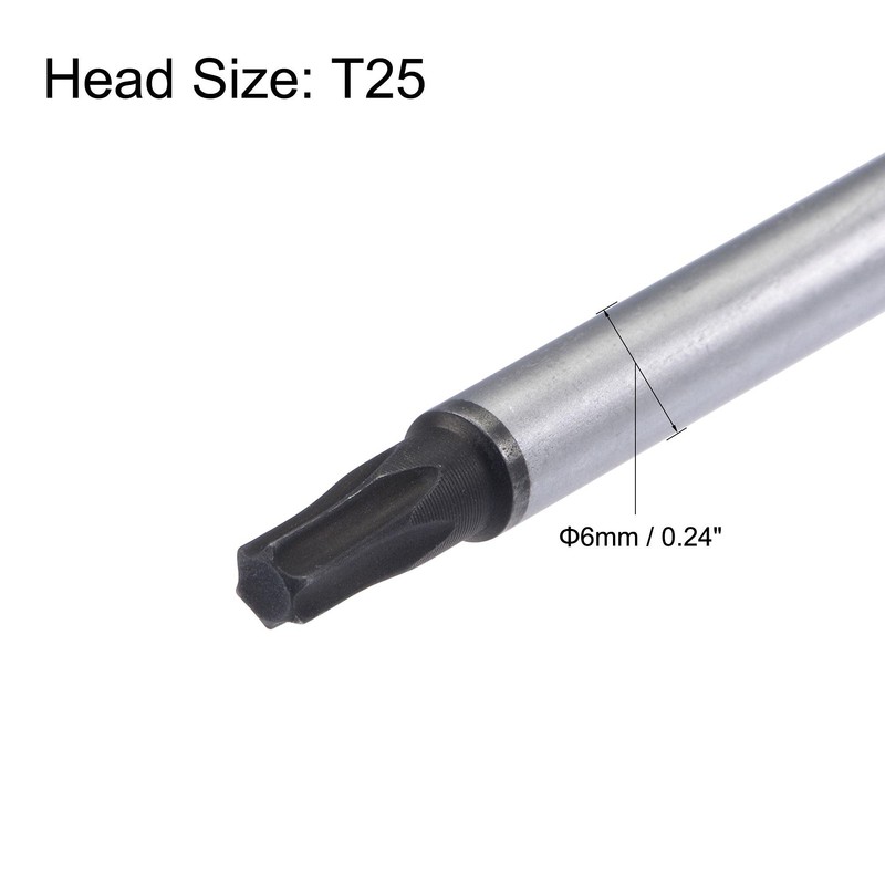 uxcell Torx Screwdriver, T25 Magnetic Star 6 Point Screw Driver