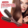TITANIA Oval Massage Brush Large Wood Brown