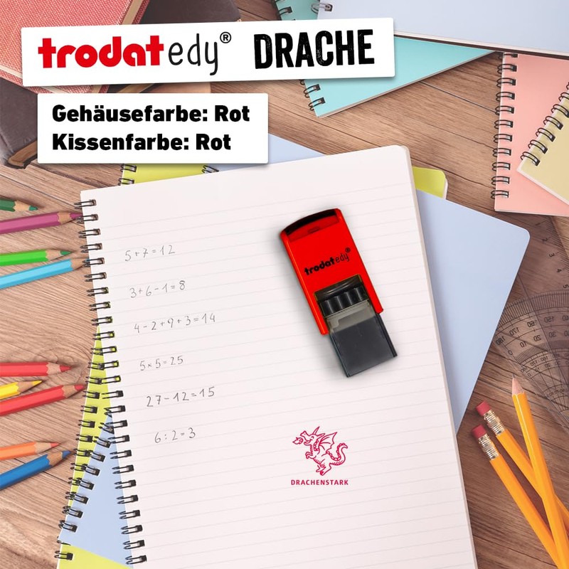 Trodat edy fix motivational stamp for teachers and educators, stamp