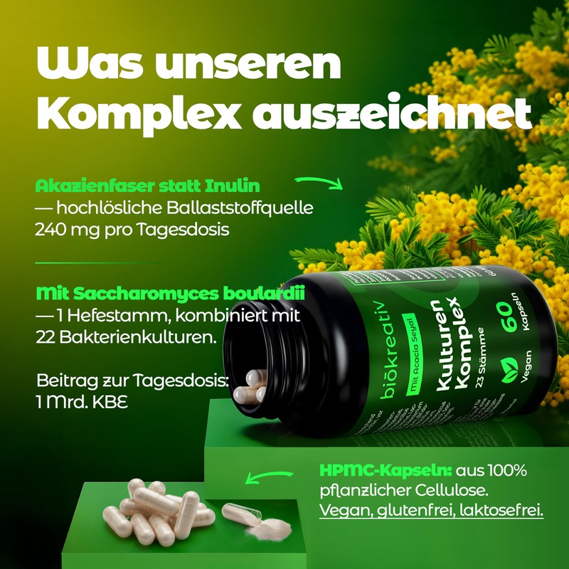 Biocreative Culture Complex without Inulin - 21 Billion CFU, 23