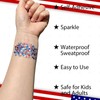 Mysense Patriotic USA Flag Face Hair Glitter for Independence Day